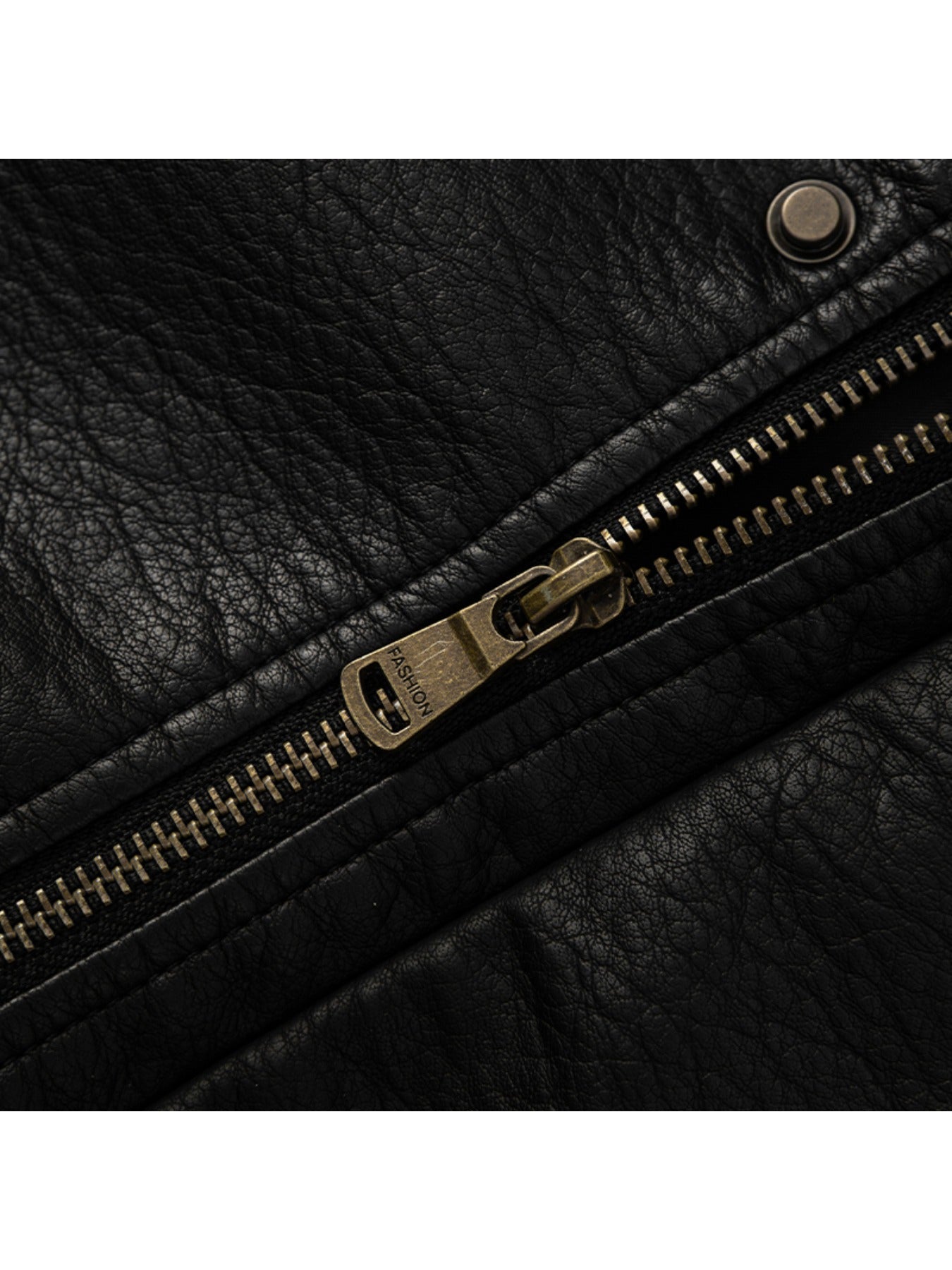 1pc TNZI Men'S Windproof Motorcycle Jacket - Large Size Heavy-Duty Stand Collar Zipper Closure, Full-Zip Front with Utility Pockets, Reinforced Elbows & Wrist, Durable for Autumn/Winter Riding & Casual/Business Wear, Motorcyc