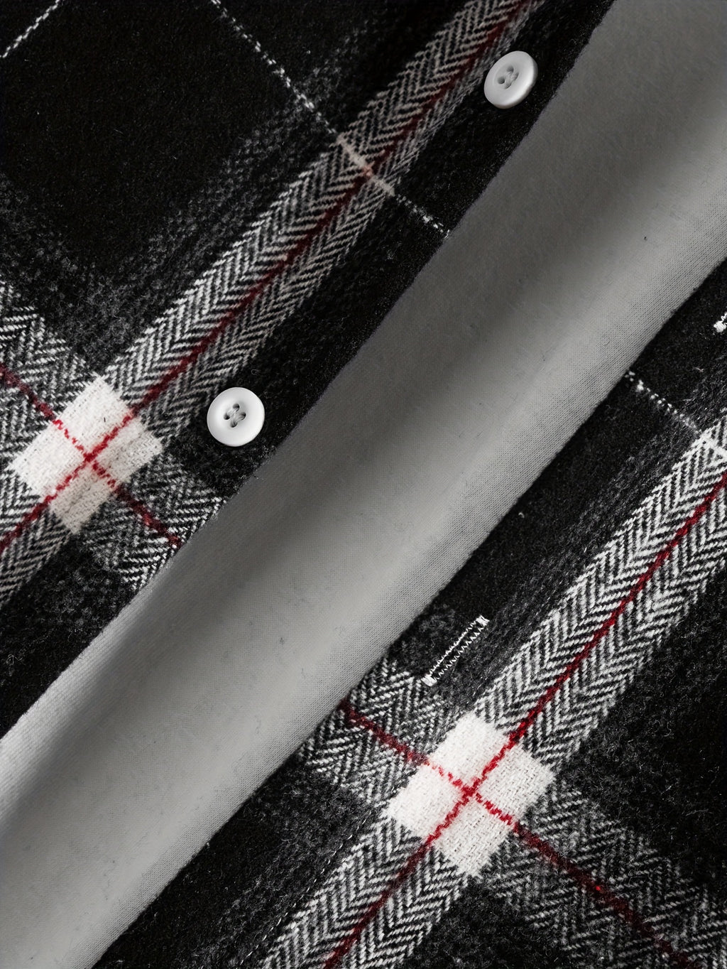 Men's Plaid Hooded Jacket with Shirt Collar & Button Front - Beige/Brown/Black/White Tartan Pattern, Chest Pocket, Non-Stretch Fabric - Casual Winter Coat for Fall & Winter Layering (Plaid Shirt Jacket)