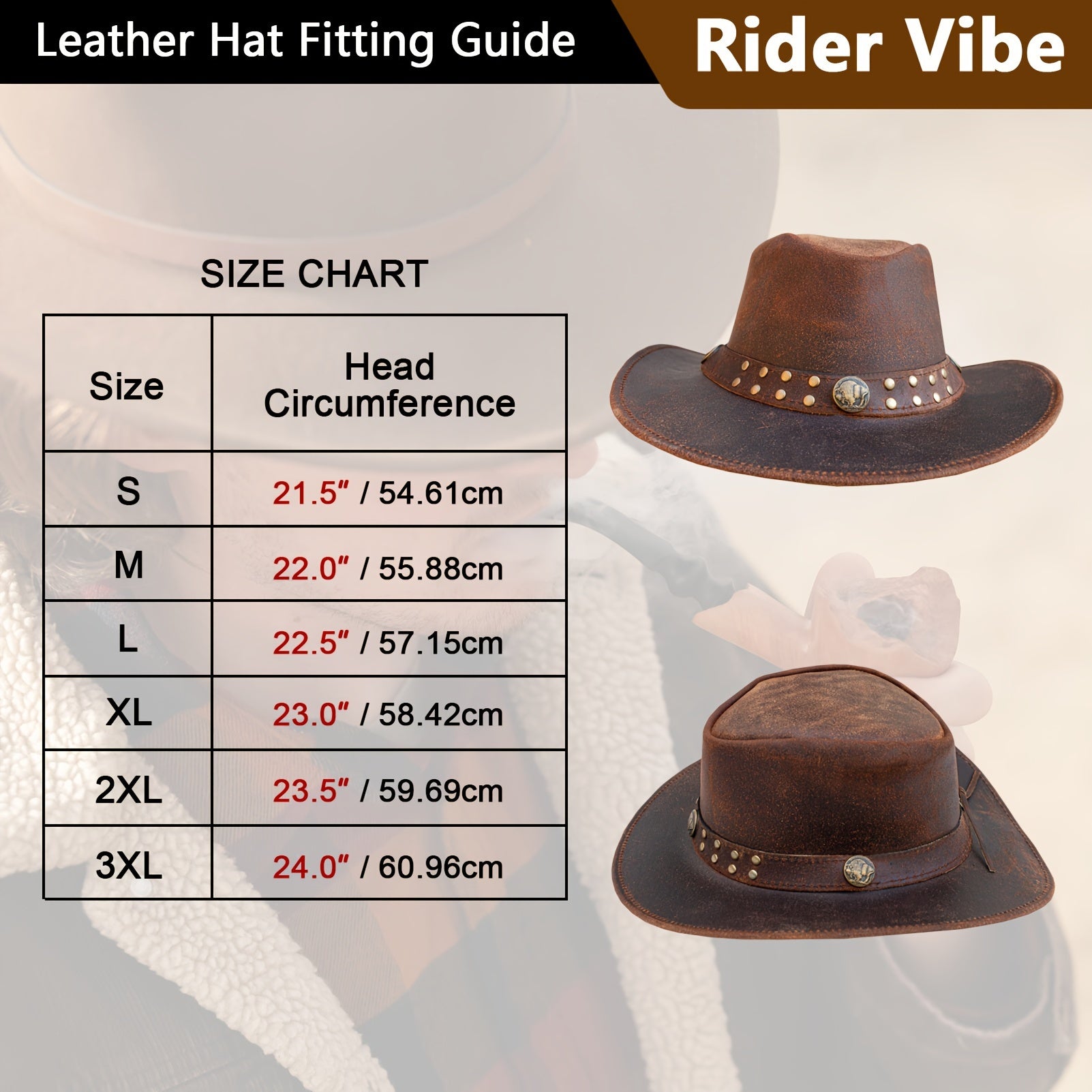 Genuine Top-Grain Leather Cowboy Hat for Men & Women - Vintage Western Australian Style with Shapeable Wide Brim, Sun Protection & High Quality, Adjustable Chin Strap & Breathable High Crown - Brown Unisex Adult Hat for Rodeo