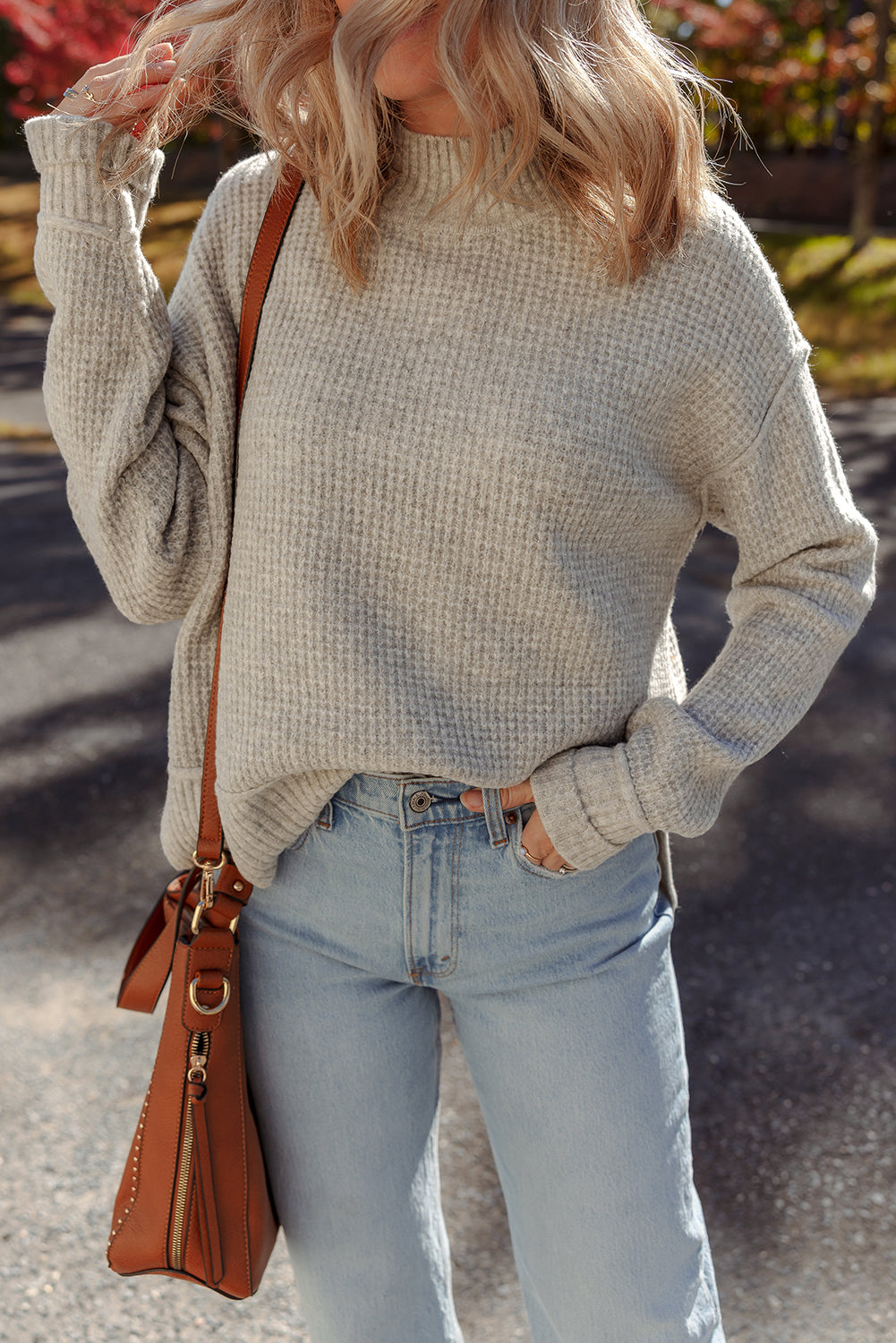 Isabella High Drop Shoulder Sweater