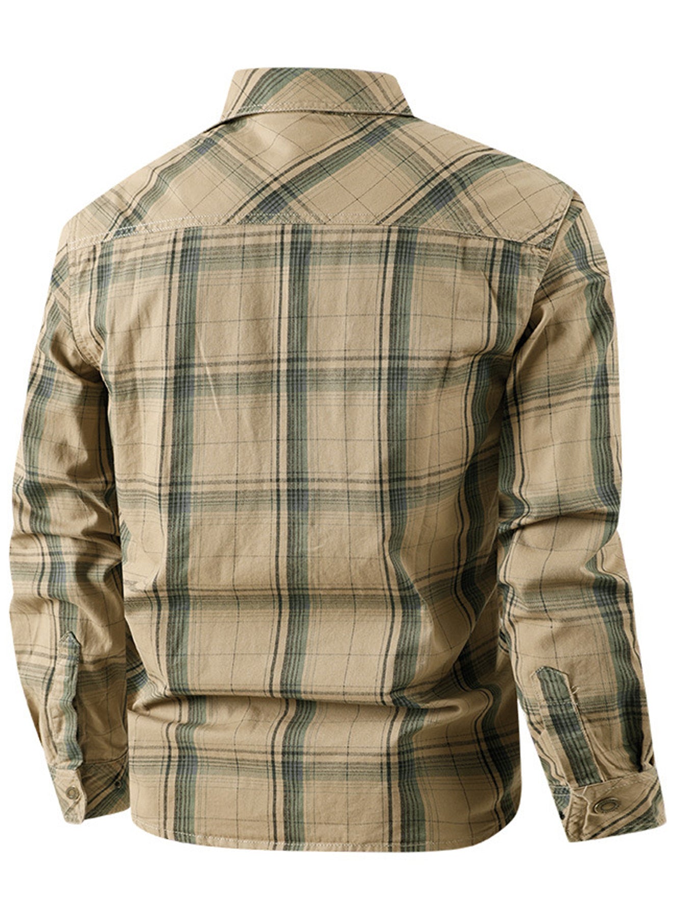 Men's & Teen ' Workwear Jacket - Heavy-Duty Moisture-Wicking Cardigan Coat with Collar & Chest Pocket, Breathable Long Sleeve Casual Outerwear for Spring/Fall (Regular Fit, Machine Washable) - Durable Workwear Style Blazer