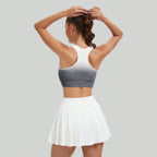 Women's Seamless Tie-Dye Yoga Bra High Elastic Breathable Quick-Dry Sports Bra for Fitness Running