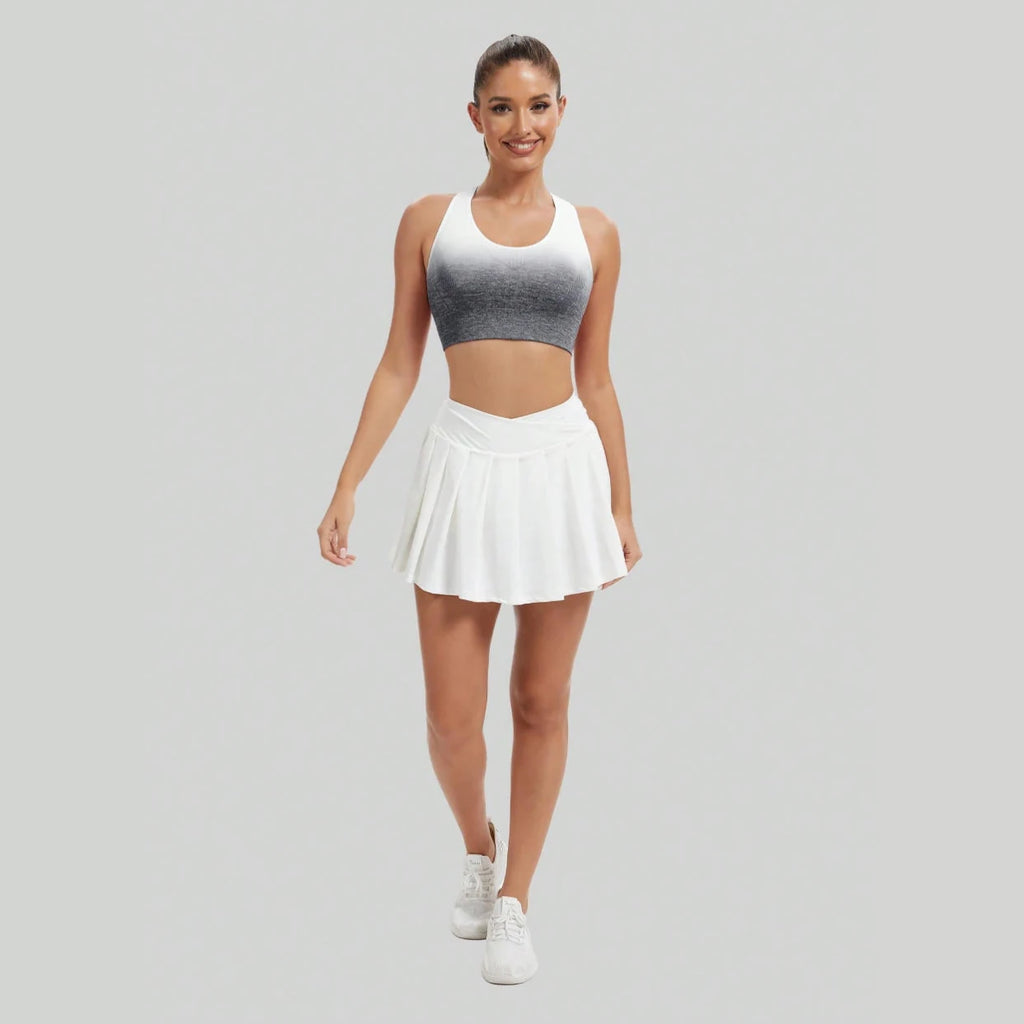 Women's Seamless Tie-Dye Yoga Bra High Elastic Breathable Quick-Dry Sports Bra for Fitness Running