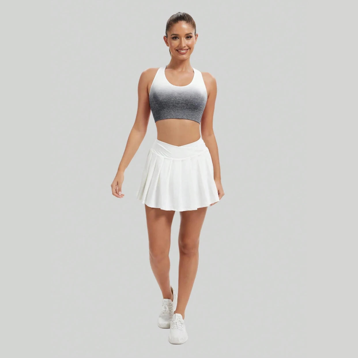 Women's Seamless Tie-Dye Yoga Bra High Elastic Breathable Quick-Dry Sports Bra for Fitness Running