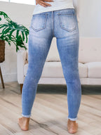 Plus Size Washed Straight Jeans Lightweight Breathable Baggy Pencil Fit Custom Size