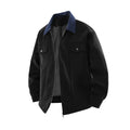 Men’s Plus Size PU Leather Jacket L-8XL Motorcycle Workwear Collar