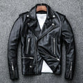 Spring and Autumn And Winter Natural Sheepskin Leather Jacket Black Soft Men's Motocycle Jackets Motor Clothing Biker Slim Short Coat