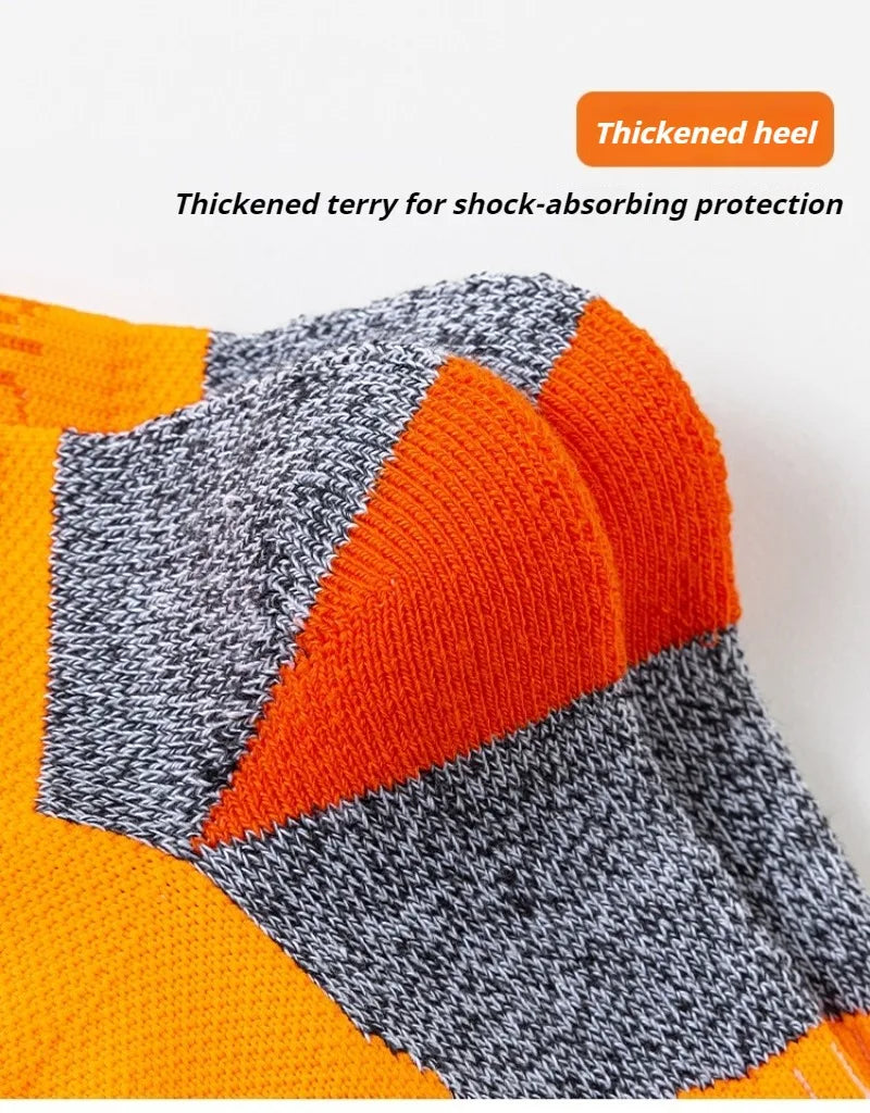 Professional Marathon Running Ankle Socks Men Women Outdoor Thick Cushion Breathable Mountaineering Hiking Badminton Sports Sock