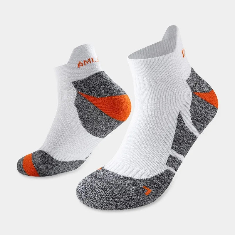 Professional Marathon Running Ankle Socks Men Women Outdoor Thick Cushion Breathable Mountaineering Hiking Badminton Sports Sock