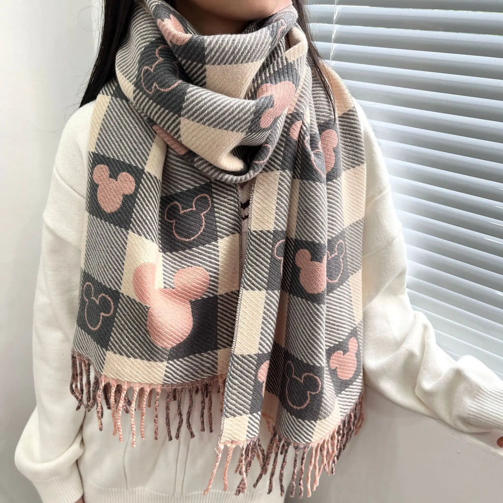 2025 Luxury Winter Cashmere Scarf Women New Design Warm Pashmina Long Tassel Scarves Female Print Shawl Thick Foulard Bufanda