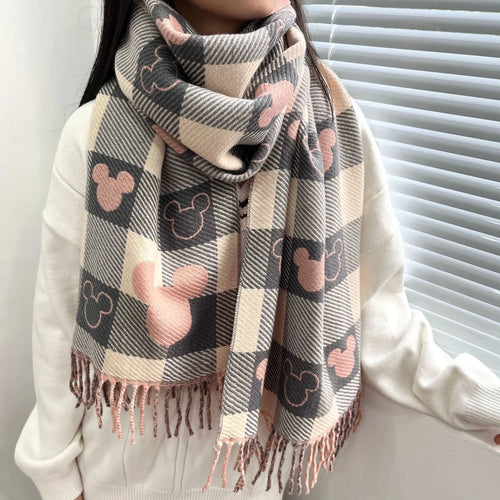 2025 Luxury Winter Cashmere Scarf Women New Design Warm Pashmina Long Tassel Scarves Female Print Shawl Thick Foulard Bufanda