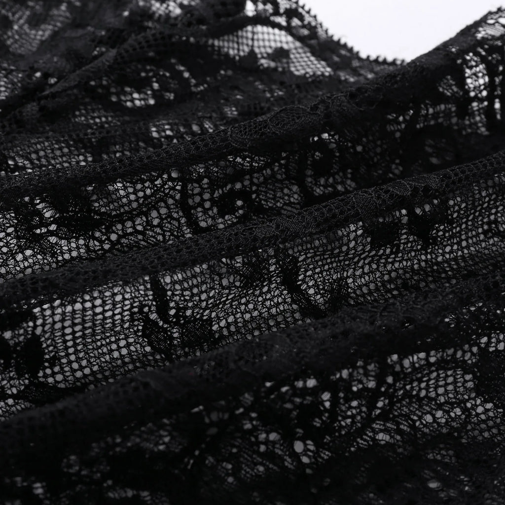 Women’s Lace See-Through High Waist Seamless Panty Sexy Lingerie Underwear