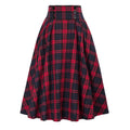 Women’s High Waist Tartan Plaid Skirt Elegant Loose Fit Affordable Everyday Style