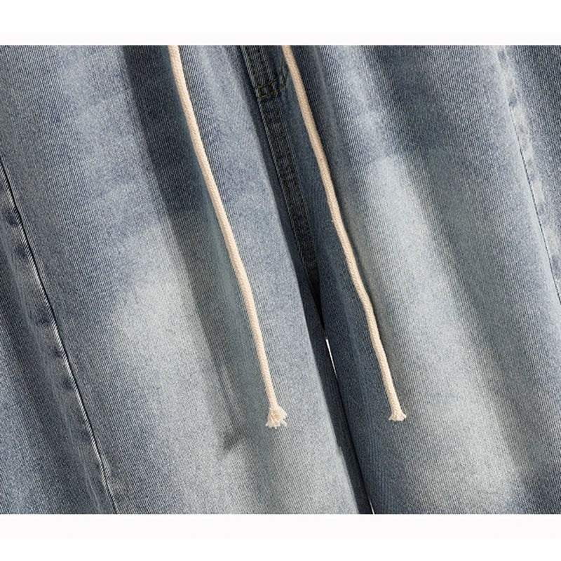 Women’s Plus Size Denim Bermuda Shorts High Waist Loose Wide Leg Boyfriend Style