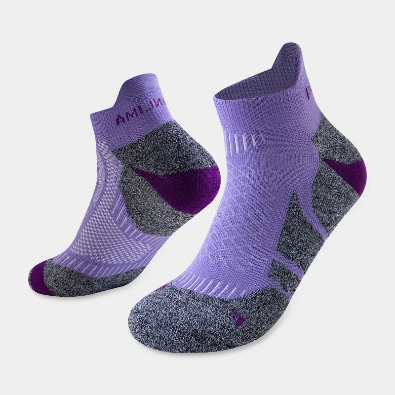 Professional Marathon Running Ankle Socks Men Women Outdoor Thick Cushion Breathable Mountaineering Hiking Badminton Sports Sock
