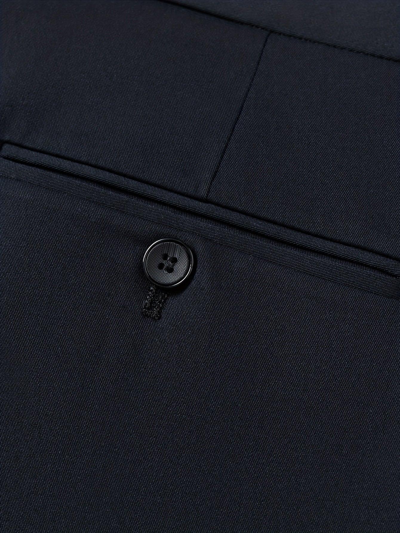 Men's Straight-Leg Dress Pants - Mid-Rise Zipper Closure Trousers, Beltless Design with Internal Adjuster, Wrinkle-Resistant Black/Charcoal Grey for Business Casual & Formal Wear, Machine Washable (No Dryer)