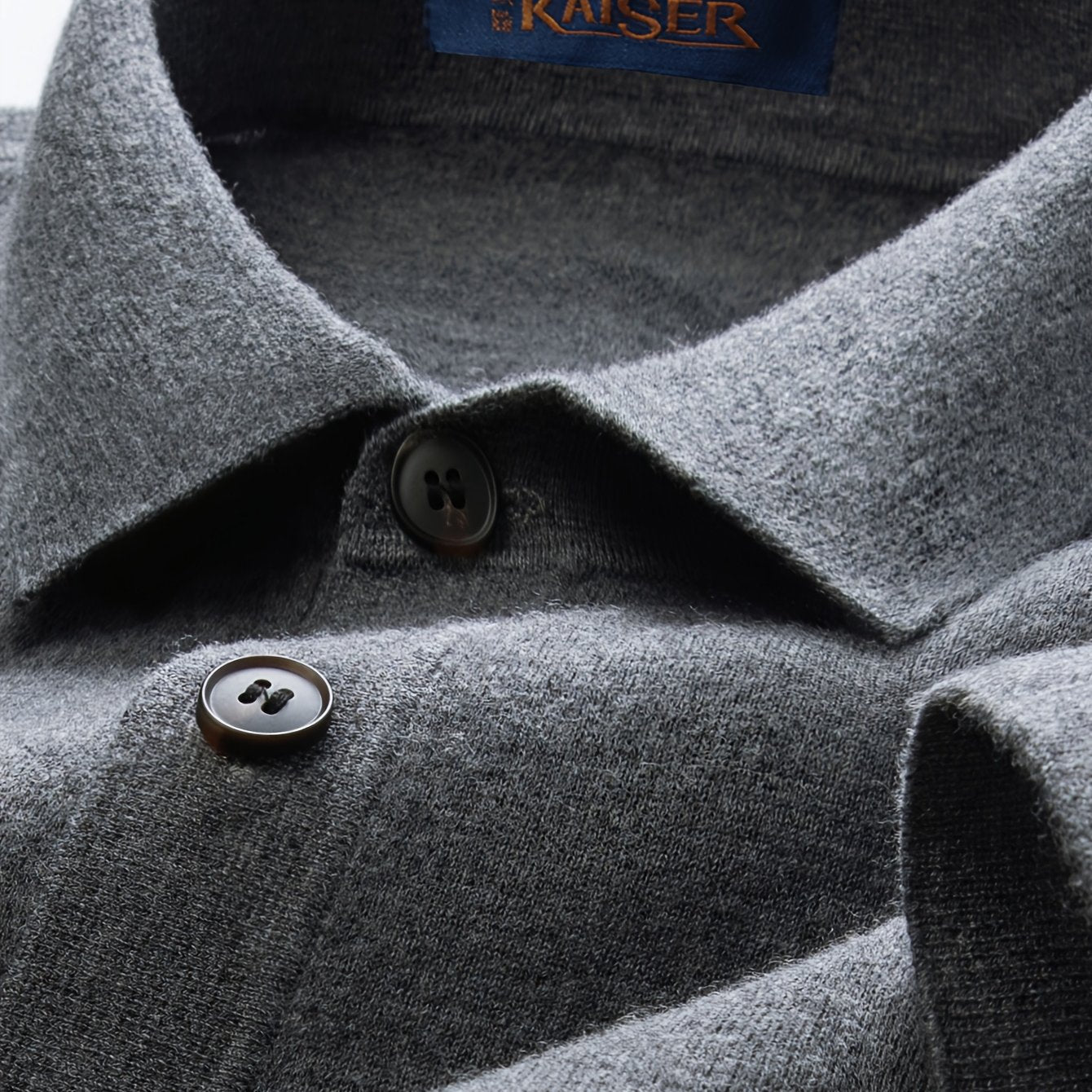 Men's Navy Blue Collar Button-Front Sweater Jacket - Soft Short-Wall Structured Coat for Casual & Formal Wear, Wrinkle-Resistant Layered Blazer (No Belt, Logo Brand Tag)