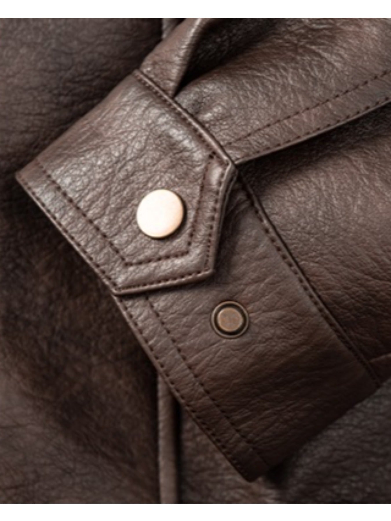 1pc TNZI Men'S Windproof Motorcycle Jacket - Large Size Heavy-Duty Stand Collar Zipper Closure, Full-Zip Front with Utility Pockets, Reinforced Elbows & Wrist, Durable for Autumn/Winter Riding & Casual/Business Wear, Motorcyc